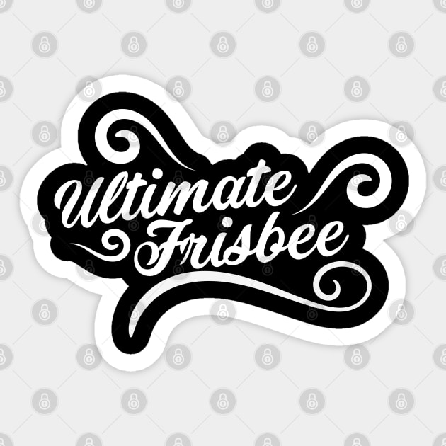 Ultimate Frisbee Sticker by CTShirts